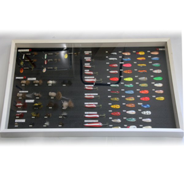 画像1: ダーディブルルアー額装（サイズ約47×78×高さ6.5ｃｍ） (1)